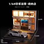 1:64 Japanese BBQ Shop with Lights (Cars/Figures not included)