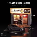 1:64 Japanese Ramen Shop Diorama with Lights (Cars/Figures not included)