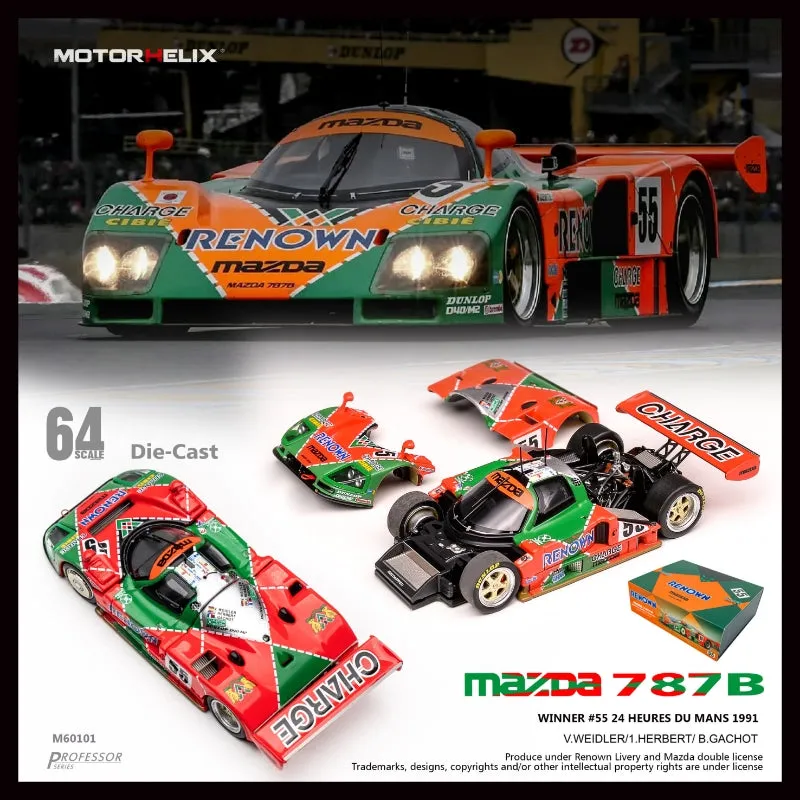 Motorhelix MH 1:64 Mazda 787B Renown Motorhelix MH 1:64 Mazda 787B Renown - Image 1