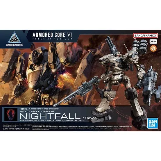 Bandai Armored Core VI – Nightfall Raven Model Kit (30MM-Compatible) Bandai Armored Core VI – Nightfall Raven Model Kit (30MM-Compatible) - Image 1
