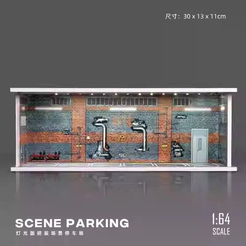 Abandoned Factory Diorama with Lights (Does not include figures or model cars) Abandoned Factory Diorama with Lights (Does not include figures or model cars) - Image 1