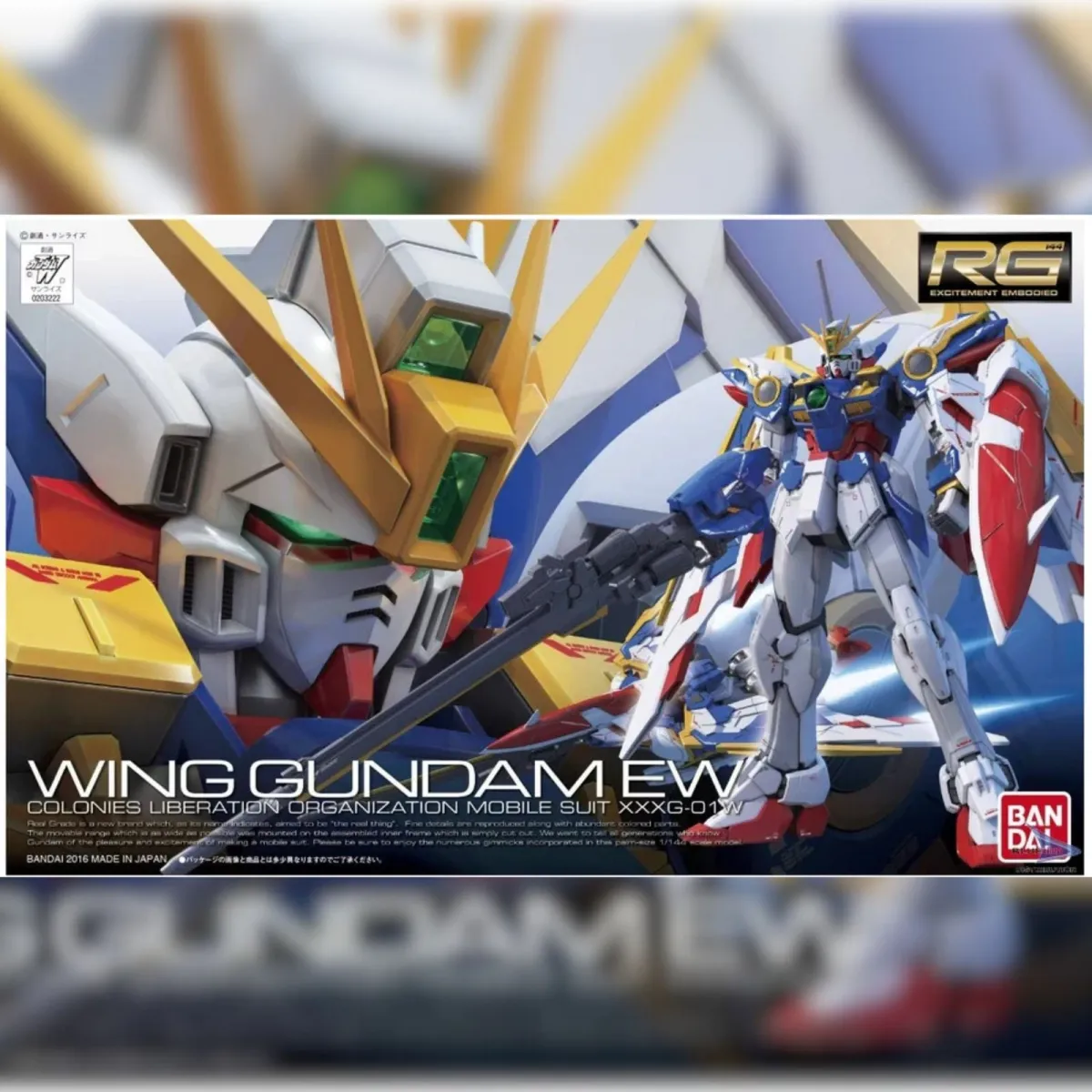 Wing Gundam EW XXXG-01W (Real Grade) 1/144 RG Model Kit - Mobile Suit Gundam Wing Wing Gundam EW XXXG-01W (Real Grade) 1/144 RG Model Kit - Mobile Suit Gundam Wing - Image 1