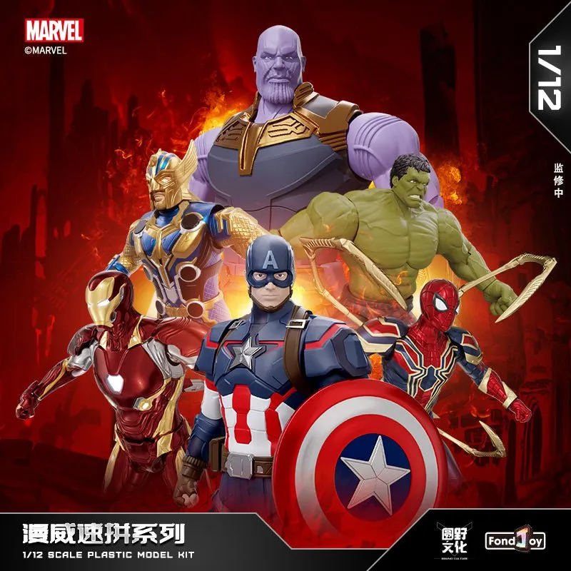 Fondjoy Avengers Marvel The Infinity Saga 1/12 Iron Spider Iron Man Hulk Captain America Model Kit - Action Figure Fondjoy Avengers Marvel The Infinity Saga 1/12 Iron Spider Iron Man Hulk Captain America Model Kit - Action Figure - Image 1