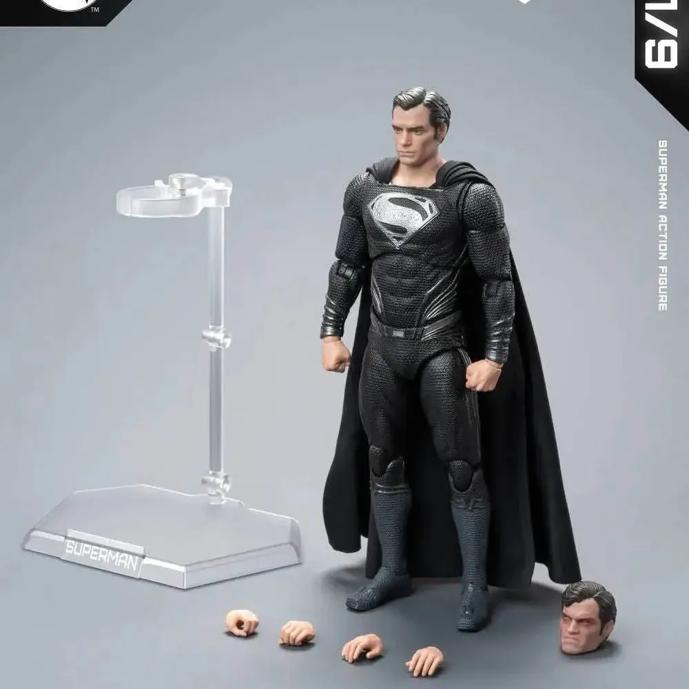 FondJoy Zack Snyder’s Justice League Superman Black Suit 2.0 Action Figure 1/9th Scale FondJoy Zack Snyder’s Justice League Superman Black Suit 2.0 Action Figure 1/9th Scale - Image 1
