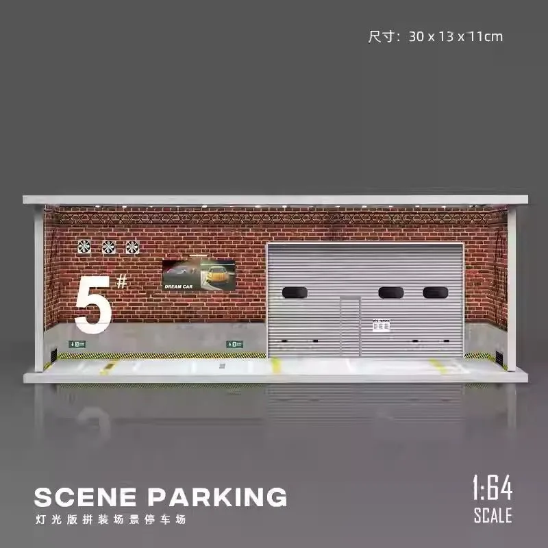 Garage 5 - Detailed Diorama with Lights (Does not include figures or model cars) Garage 5 - Detailed Diorama with Lights (Does not include figures or model cars) - Image 1
