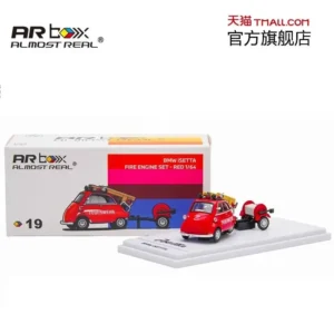 GTShow2026 1:64 BMW ISETTA Fire Truck Set Diecast Model Car in Red AR Box