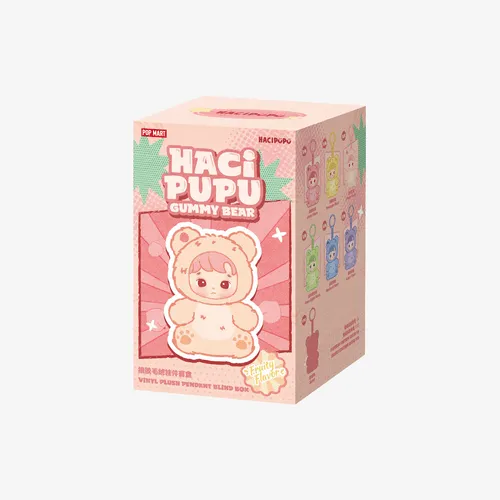 HACIPUPU GUMMY BEAR SERIES-VINYL PLUSH PENDANT BLIND BOX by Popmart HACIPUPU GUMMY BEAR SERIES-VINYL PLUSH PENDANT BLIND BOX by Popmart - Image 1