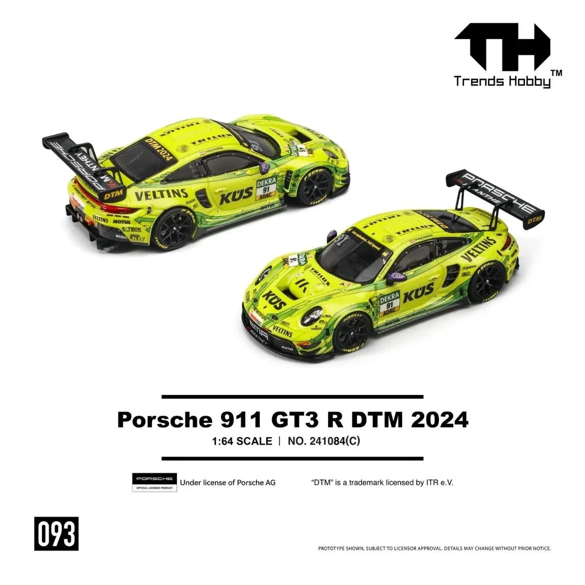 Trends Hobby 1:64 Porsche 911 GT3 R DTM 2024 - Image 2