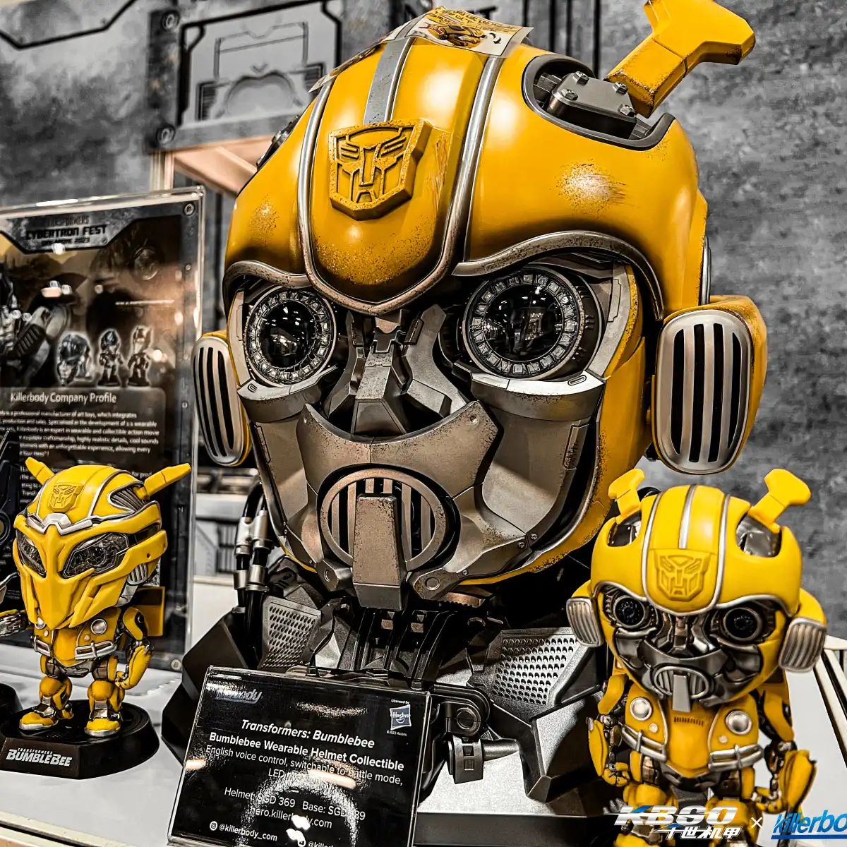 Killerbody 1:1 Wearable Bumblebee Helmet English Voice Control Killerbody 1:1 Wearable Bumblebee Helmet English Voice Control - Image 1