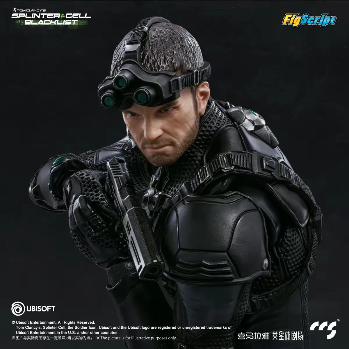 Pre-Order!!! Splinter Cell: Blacklist FigScript Sam Fisher 1/12 Scale Action Figure Pre-Order!!! Splinter Cell: Blacklist FigScript Sam Fisher 1/12 Scale Action Figure - Image 1