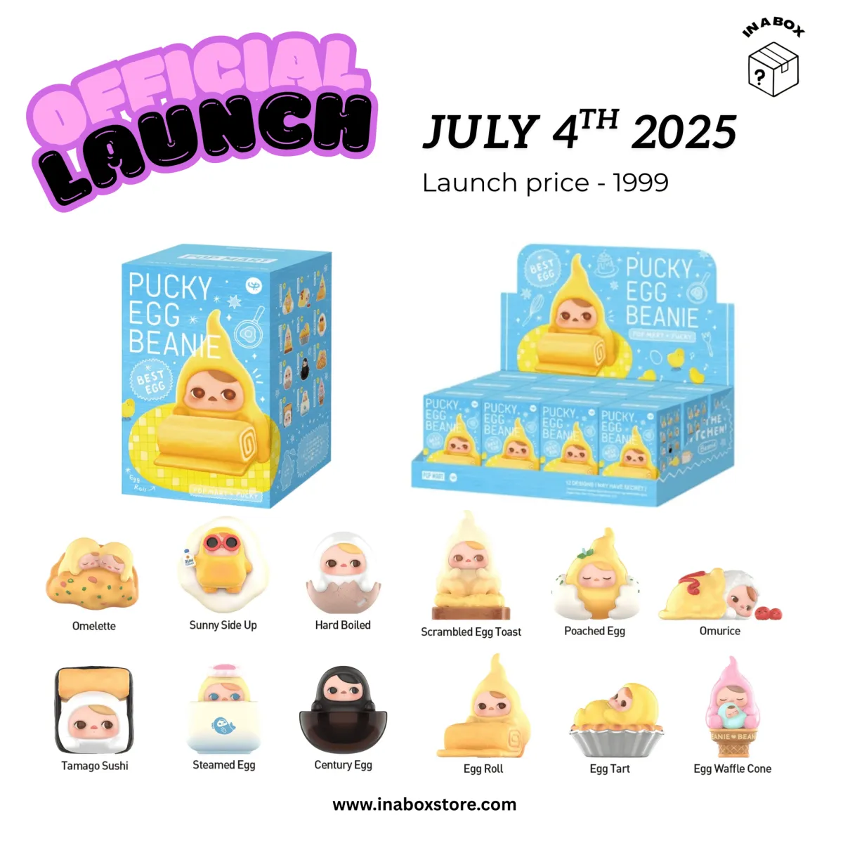 PUCKY Egg Beanie Series Figures, Blind Box PUCKY Egg Beanie Series Figures, Blind Box - Image 1