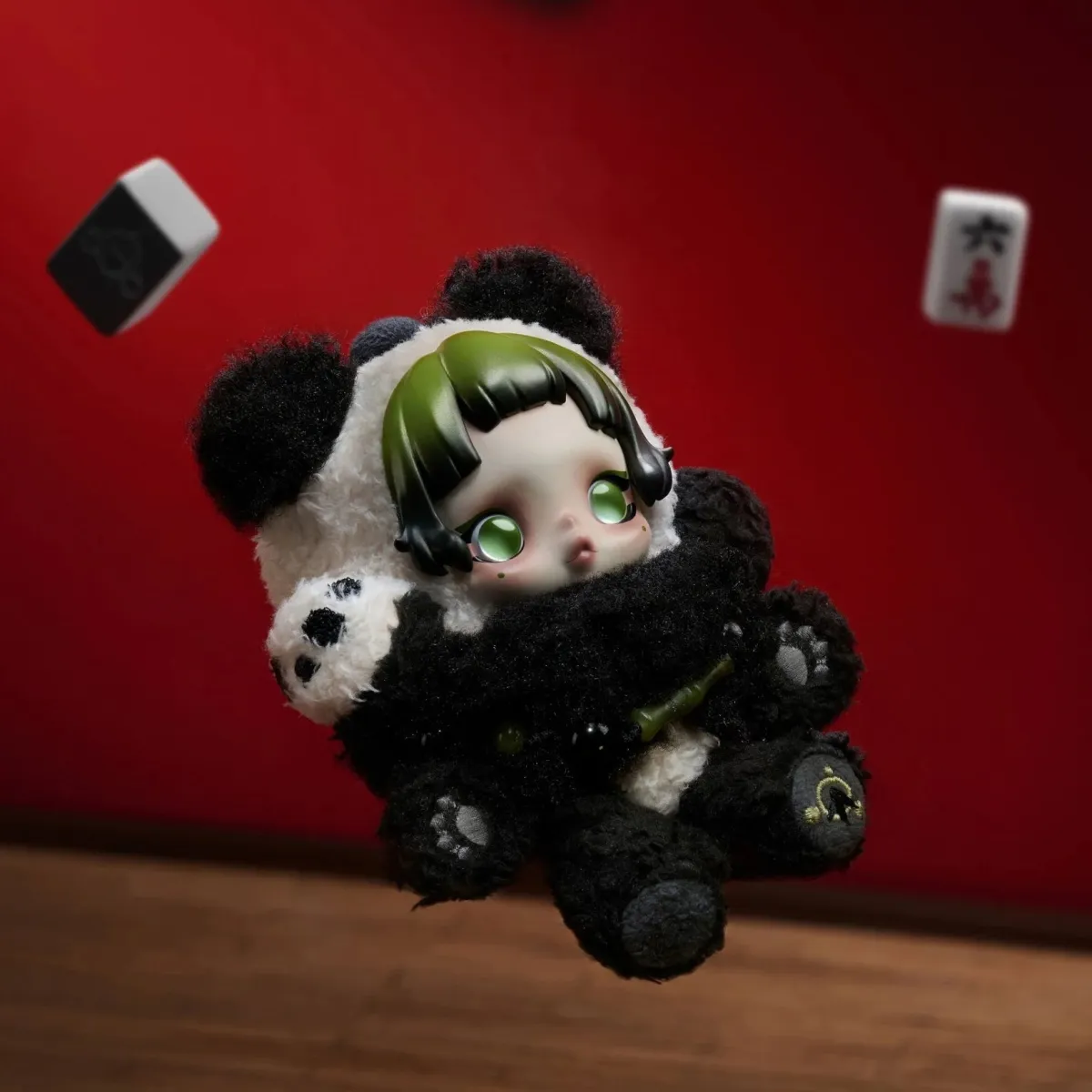 SKULLPANDA Lazy Panda Plush Doll Pendant 100% Authentic by Popmart SKULLPANDA Lazy Panda Plush Doll Pendant 100% Authentic by Popmart - Image 1