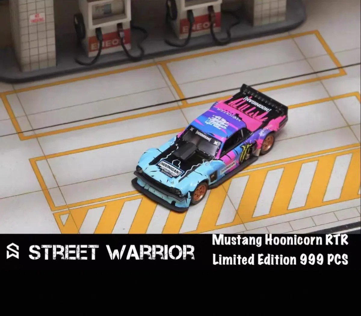 Street Warrior 1:64 Mustang Hoonicorn RTR Alloy car model Street Warrior 1:64 Mustang Hoonicorn RTR Alloy car model - Image 1