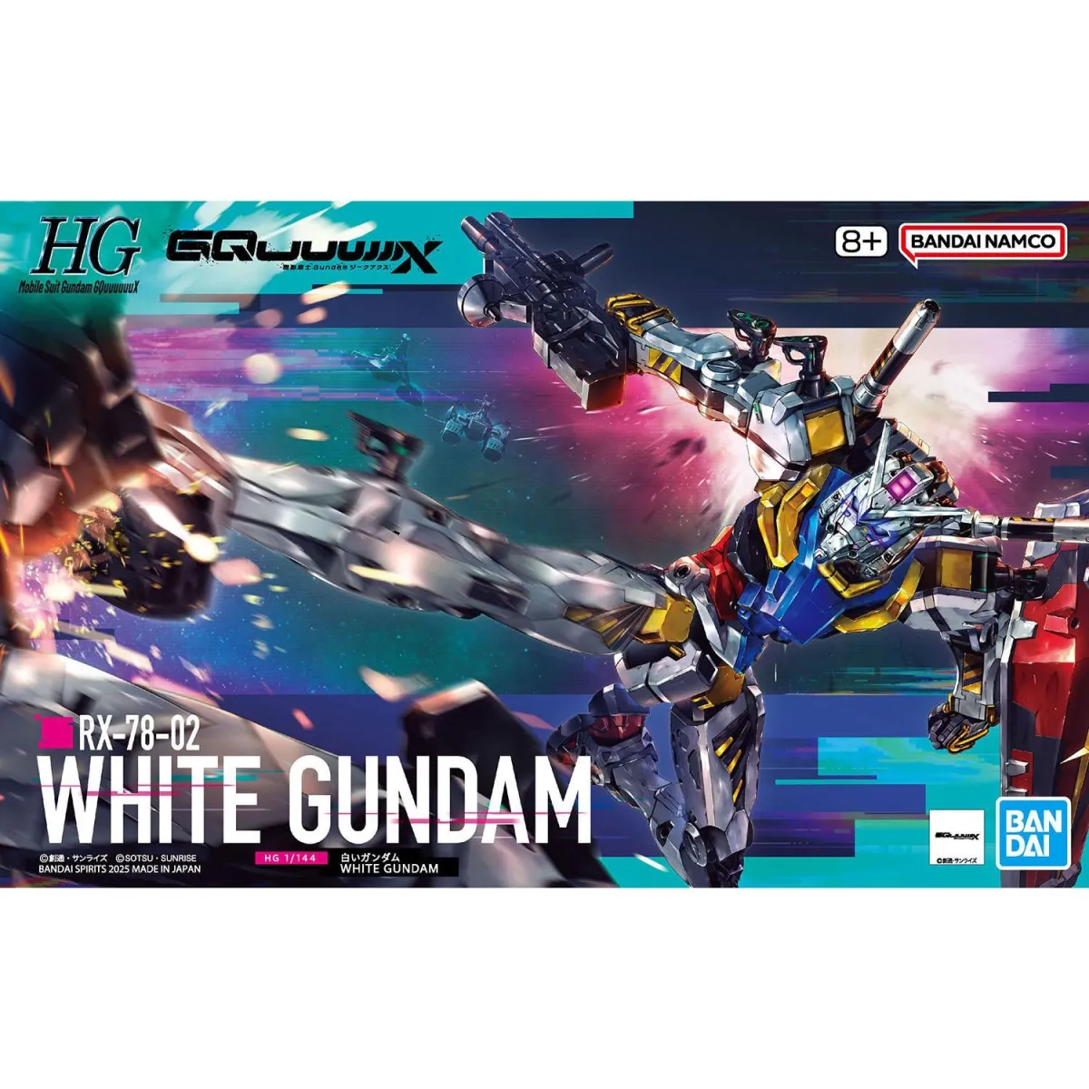 White Gundam (RX-78-02) HG 1/144 Model Kit - Mobile Suit Gundam GQuuuuuuX White Gundam (RX-78-02) HG 1/144 Model Kit - Mobile Suit Gundam GQuuuuuuX - Image 1
